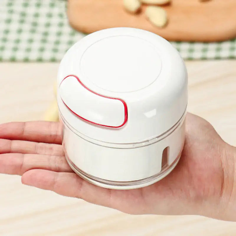 Manual Food Chopper – Vegetable & Garlic Cutter with Magnetic Blade