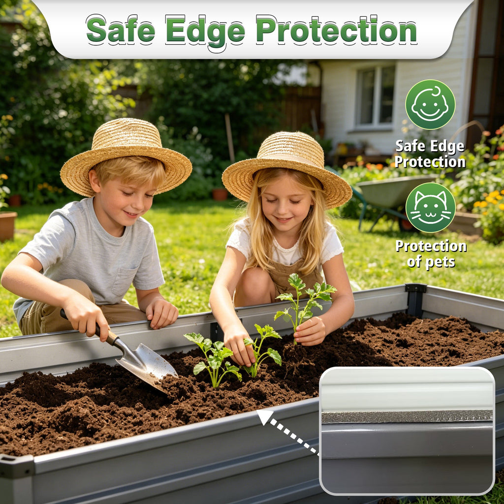 6x3x1ft Large Garden Bed