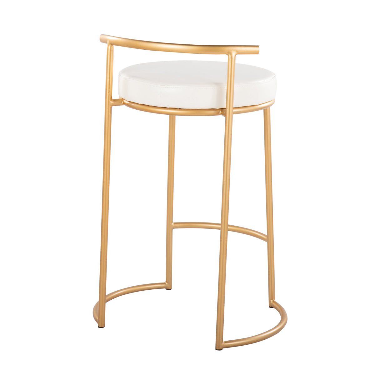 Round 26" Contemporary Fixed-Height Counter Stool