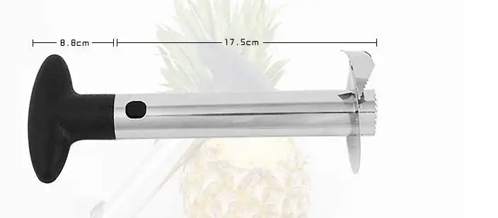 Stainless Steel Pineapple Corer & Slicer – Twist-and-Slice, 201-Grade Blade