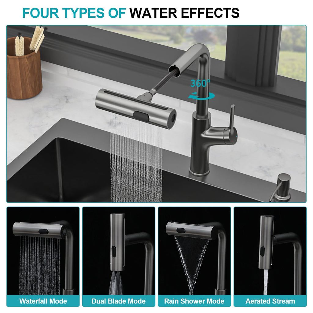 30" Drop-In Gunmetal Kitchen Sink