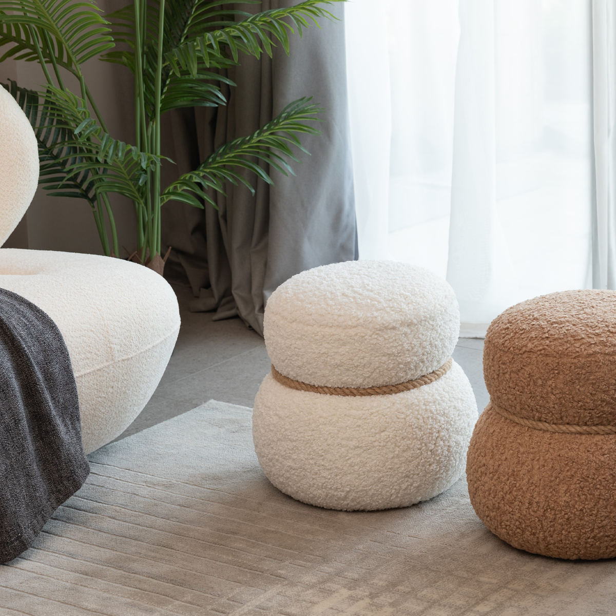 White Snowman Ottoman