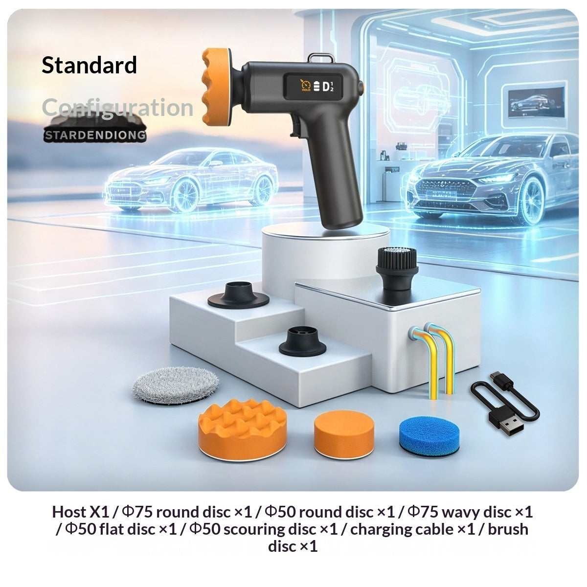 Cordless Car Polisher Waxing Scratch Repair And Cleaning Tool