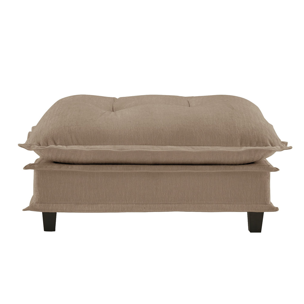 73 Ottoman Chenille - Light Coffee