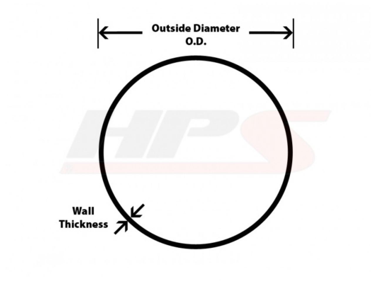 HPS Performance Products HPS 1-1/4" OD 60 Degree Bend 6061 Aluminum Elbow Pipe Tubing 16 Gauge w/ 2" CLR