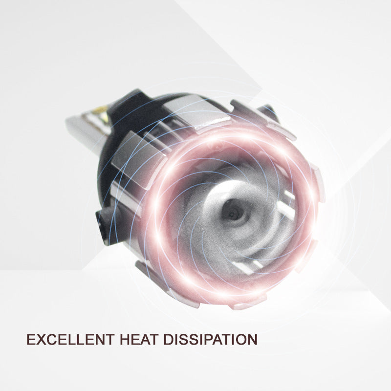 T6 Car LED Headlight H11 H7 H4 High Beam Low Beam High Power LED Cross-border CE Certification Explosion Lens