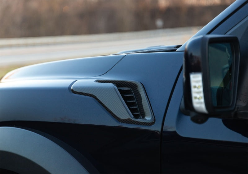 Ford Racing 21-24 F-150 Raptor Carbon Fiber Fender Vent Set - Gloss M-16026-FG