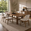 7-Piece Mid-Century Dining Table Set