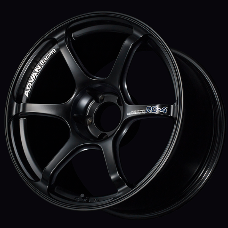 Advan RG-4 17x7.5 / +45 Offset / 5x100 / 57.1mm Bore / Semi Gloss Black YA47F45DSB