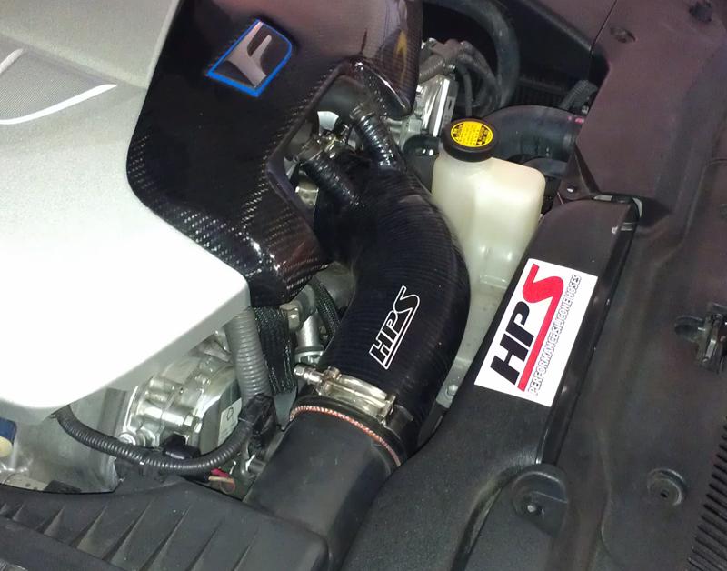 HPS Performance HPS Silicone Air Intake Kit Post MAF Hose Lexus 2008-2014 ISF V8 5.0L, 18521
