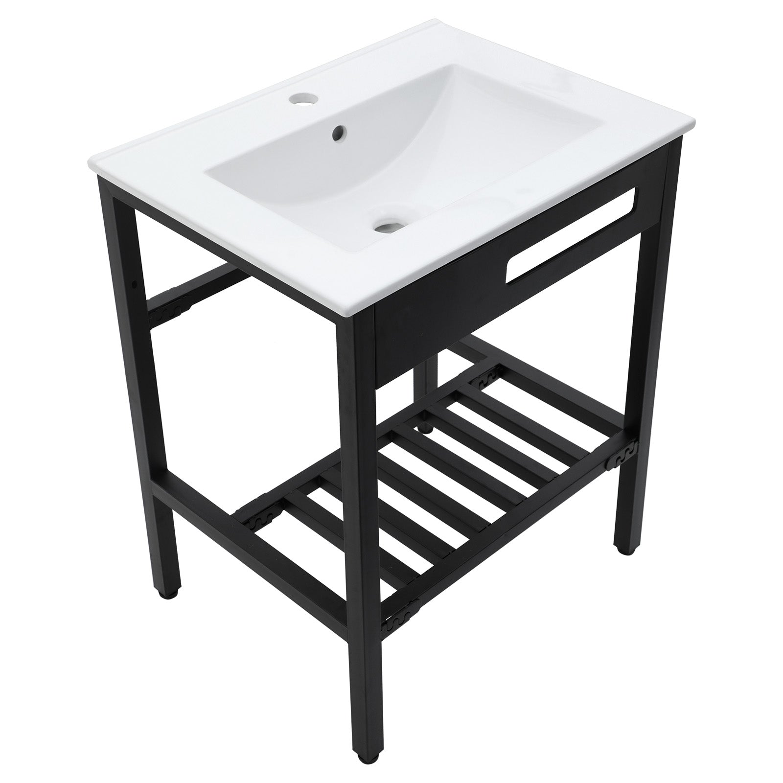 24" x 18" Bathroom Ceramic Console Sink