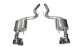 Corsa Performance 15-16 Ford Mustang GT 5.0 3in Axle Back Exhaust Polish Quad Tips