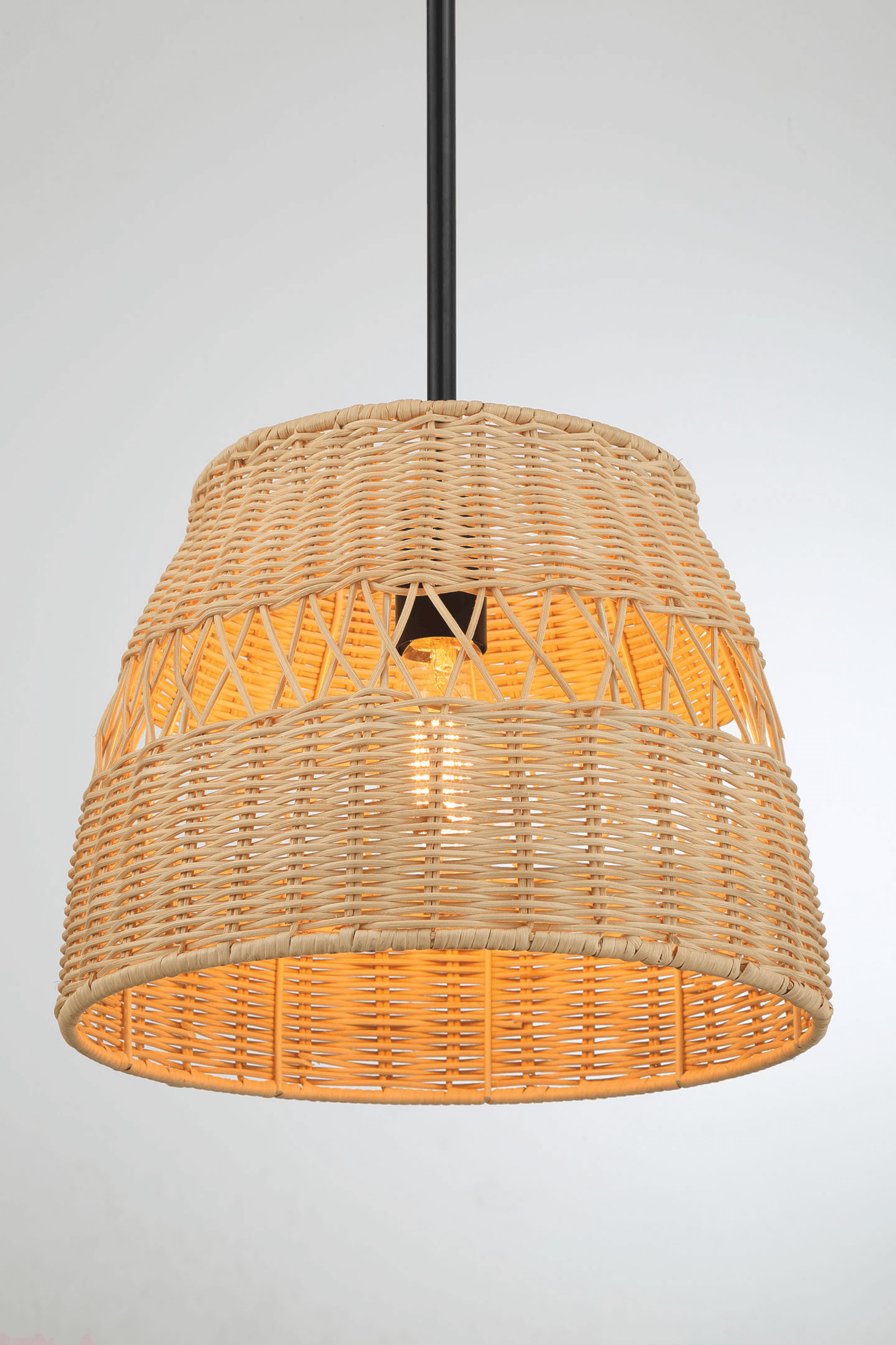 Essence Single Lights Pendant With Rattan Shade