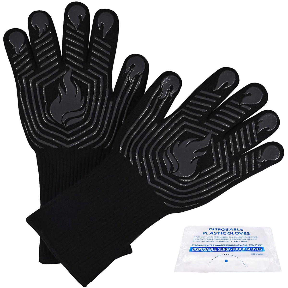 BBQ Gloves – 1472°F Heat Resistant Fireproof Mitts