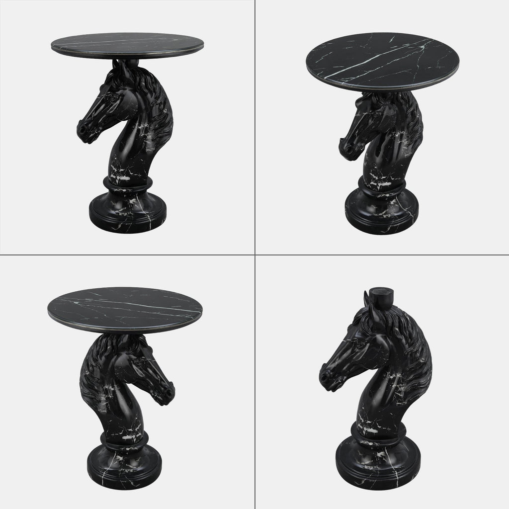 Horse Head Accent Table Animal Statue