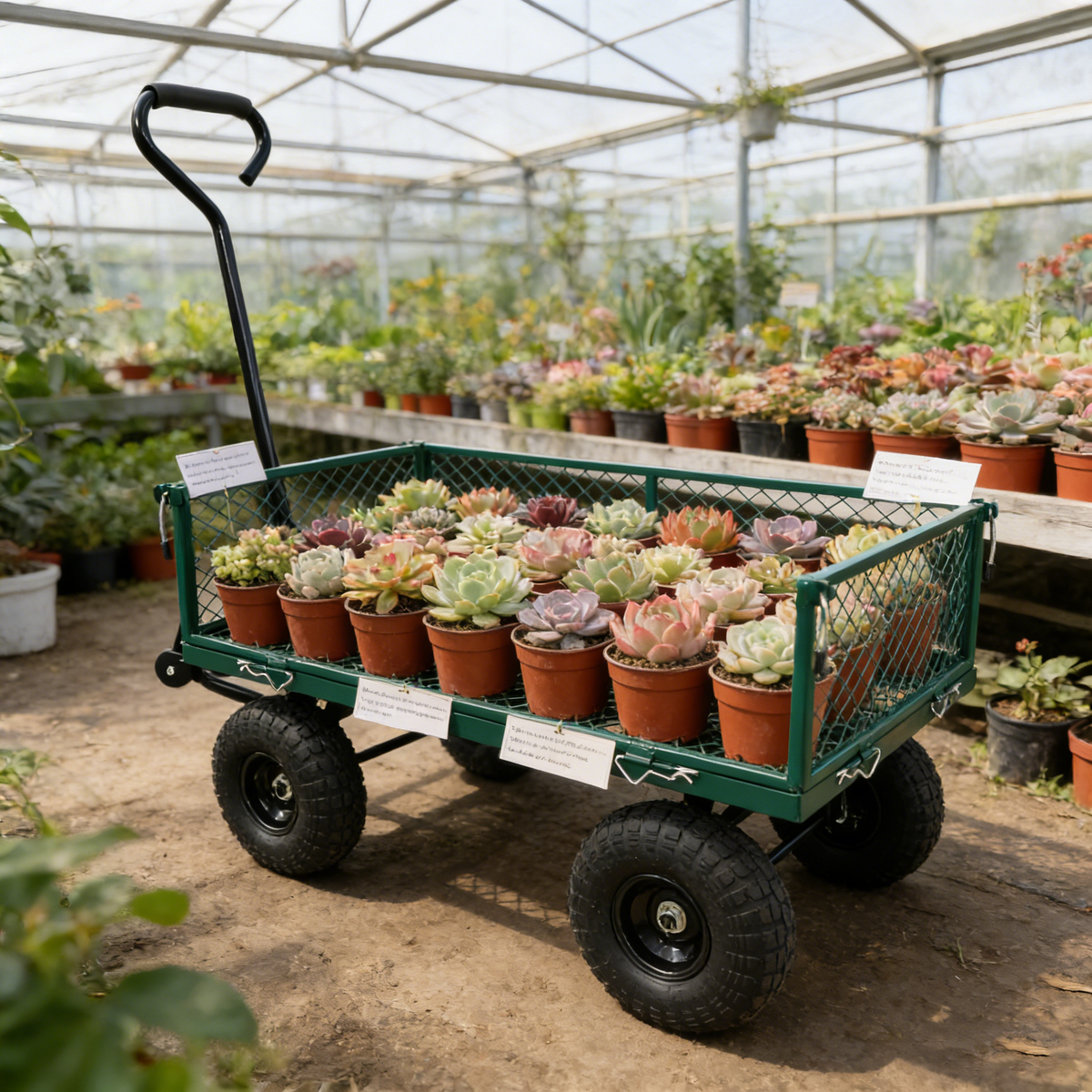 Wagon Cart Garden Cart – Green