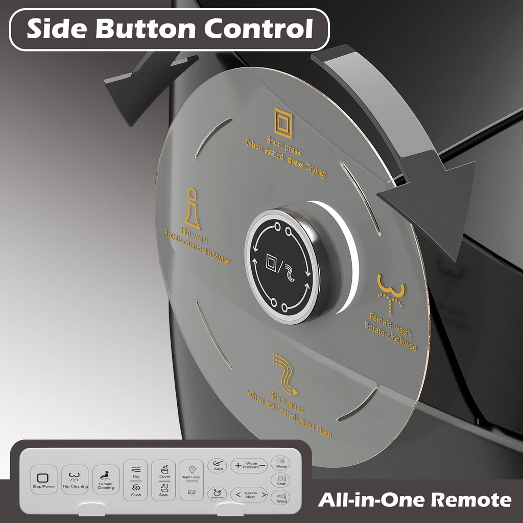 Smart Toilet with Bidet Built-In, ADA One-Piece