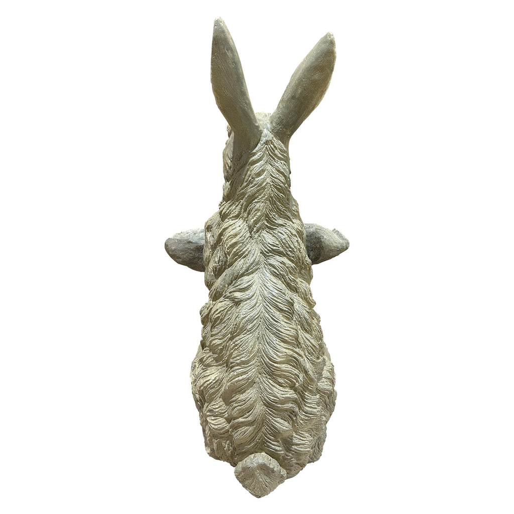 Magnesium Oxide Bunny Statue Holding Decor