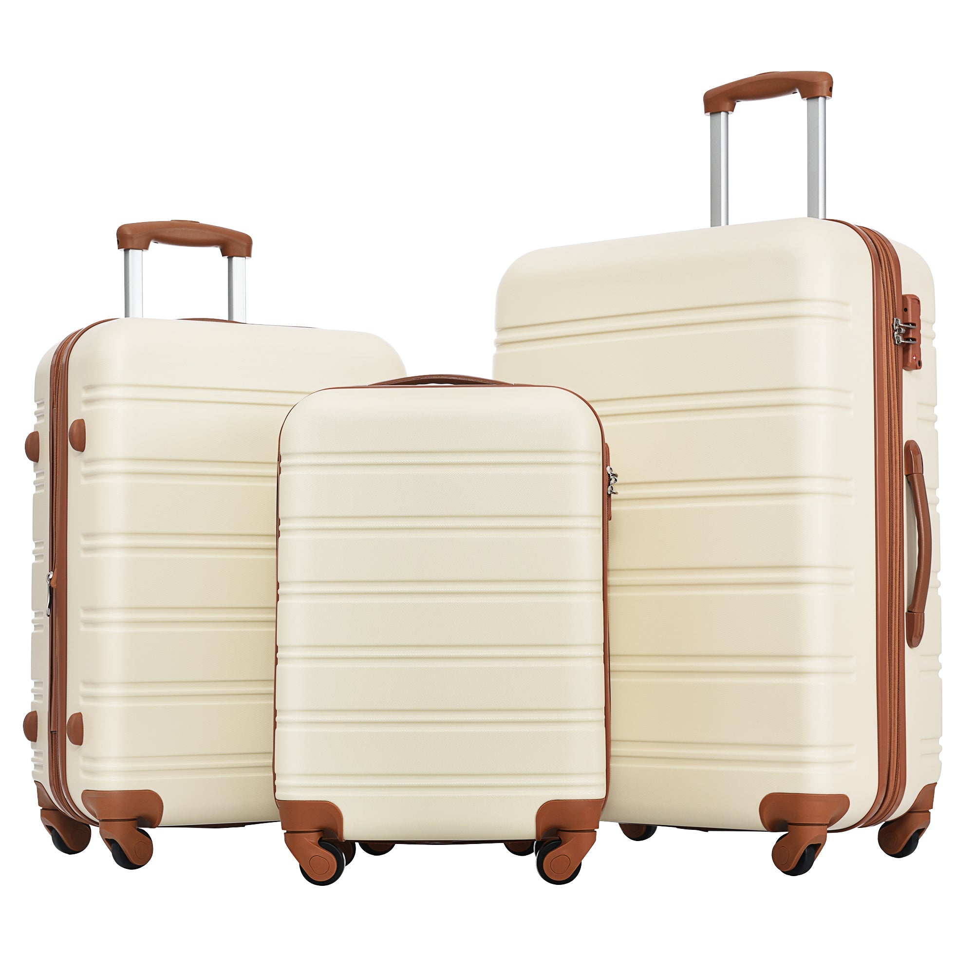 3 Piece Hardside Spinner Suitcase Set with TSA Lock