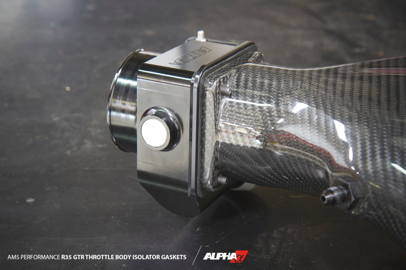 AMS Performance 2009+ Nissan GT-R Throttle Body Isolators ALP.07.08.0006-5