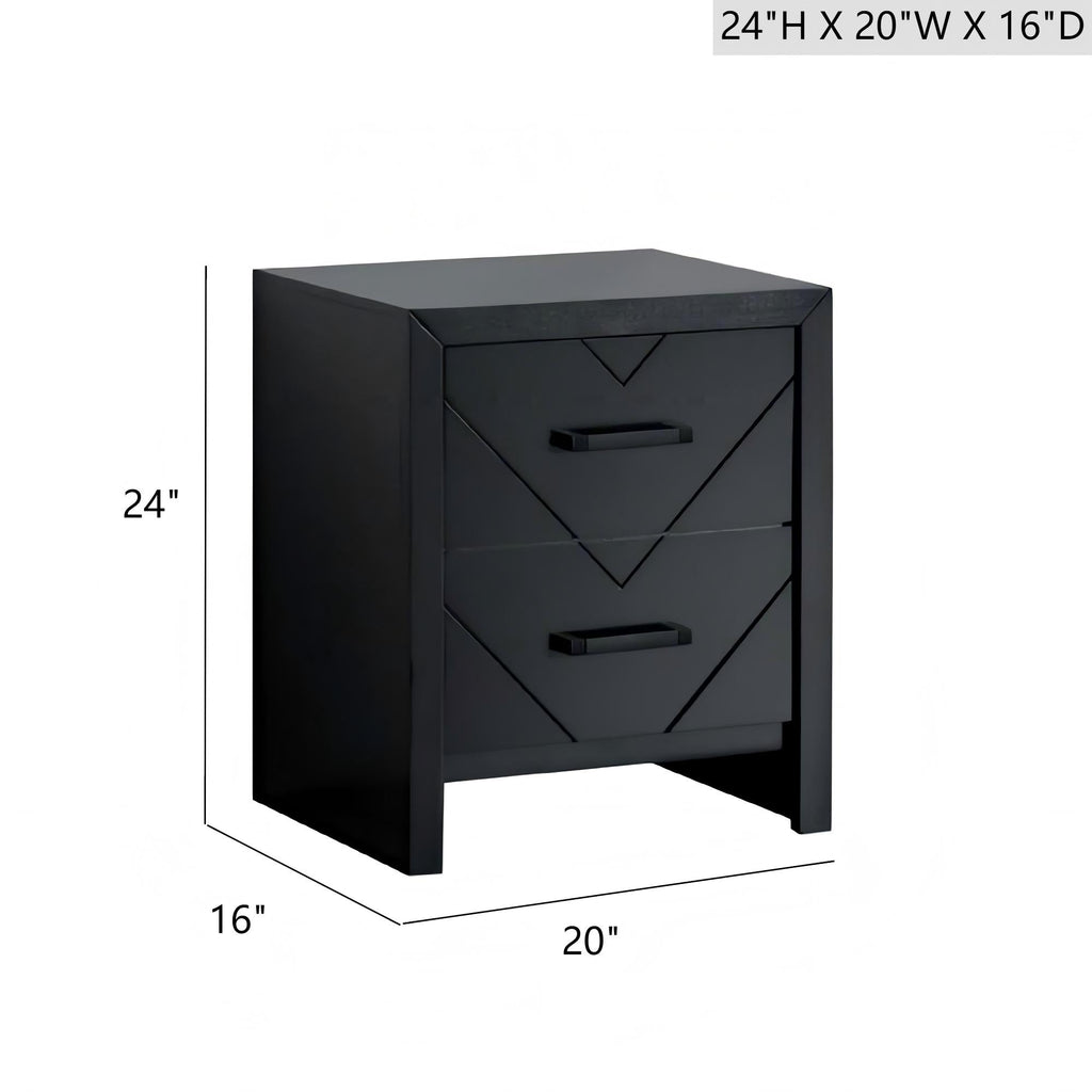 Morris G0092-N 2 Drawer Nightstand