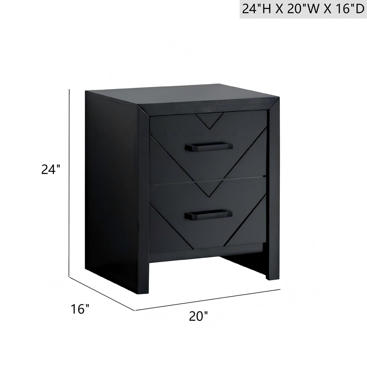 Morris G0092-N 2 Drawer Nightstand