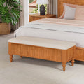 50.8-Inch Multi-Functional Storage Ottoman Bench