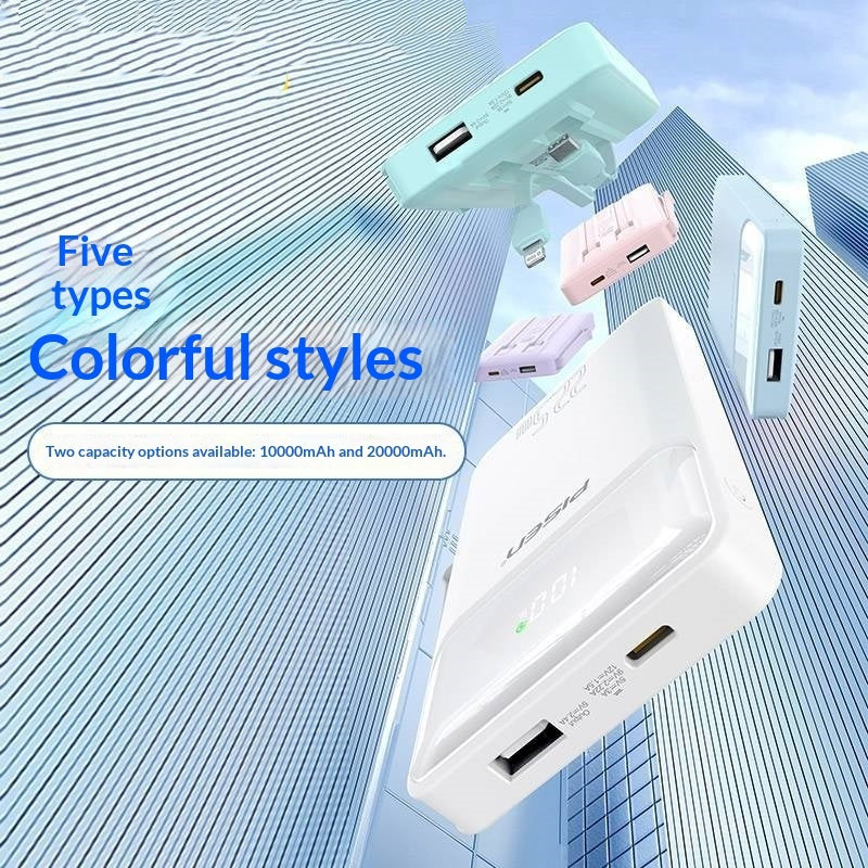 Power Bank With A Built-in Cable And 225W Fast Charging
