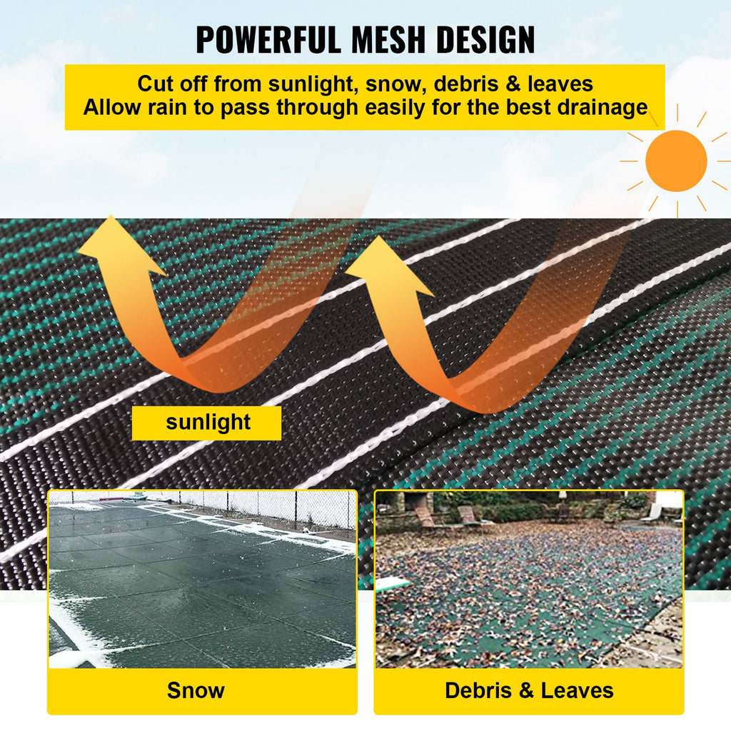 20 x 38 ft Rectangle Pool Safety Cover