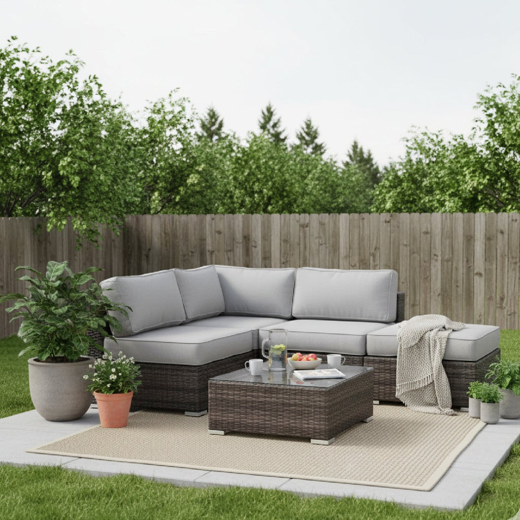 Fully Assembled 3-Piece Wicker Seating Group with Plush Cushions
