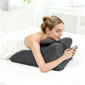 Ergonomic Spinal Posture Support Bed Pillow - Grey
