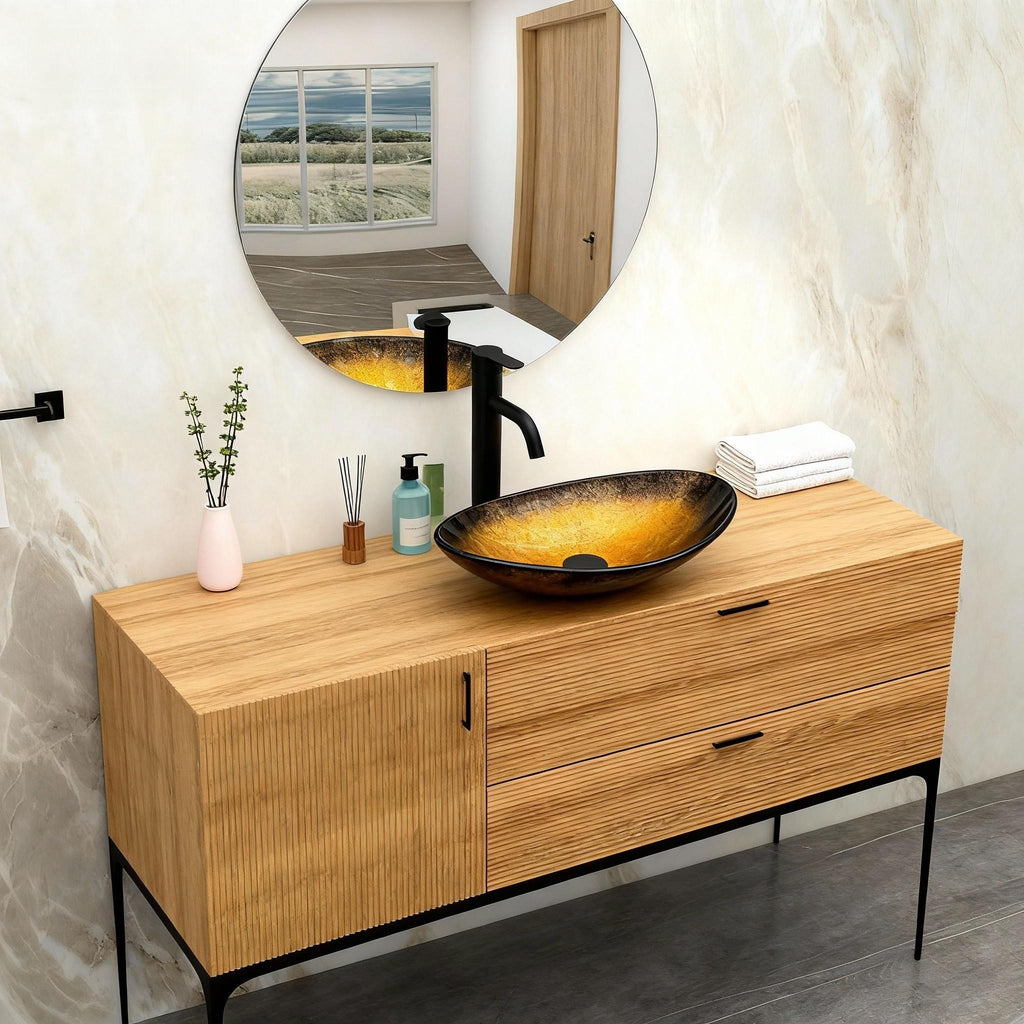 Artistic Tempered Glass Vessel Sink