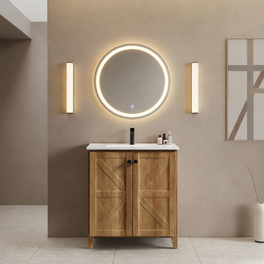 30-Inch Golden Bathroom Vanity