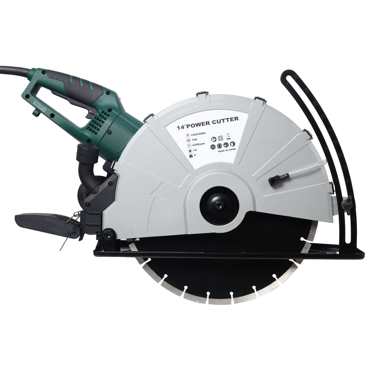 Portable 14" Wet/Dry Electric Corded Concrete Saw