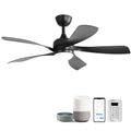 45 Inch Matte Ceiling Fan with LED Light