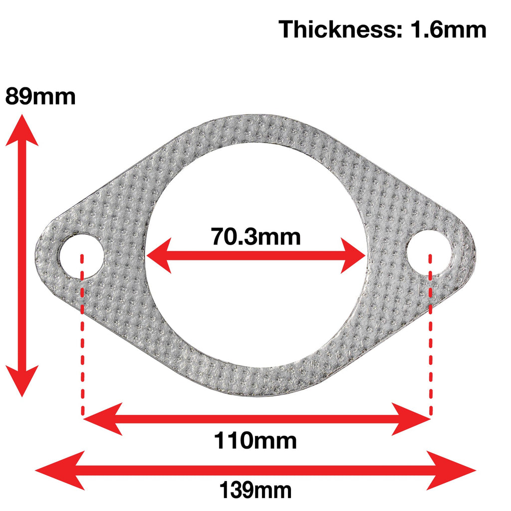 APEXi A'PEXi - Exhaust Gasket (Two Bolt) - Replacement