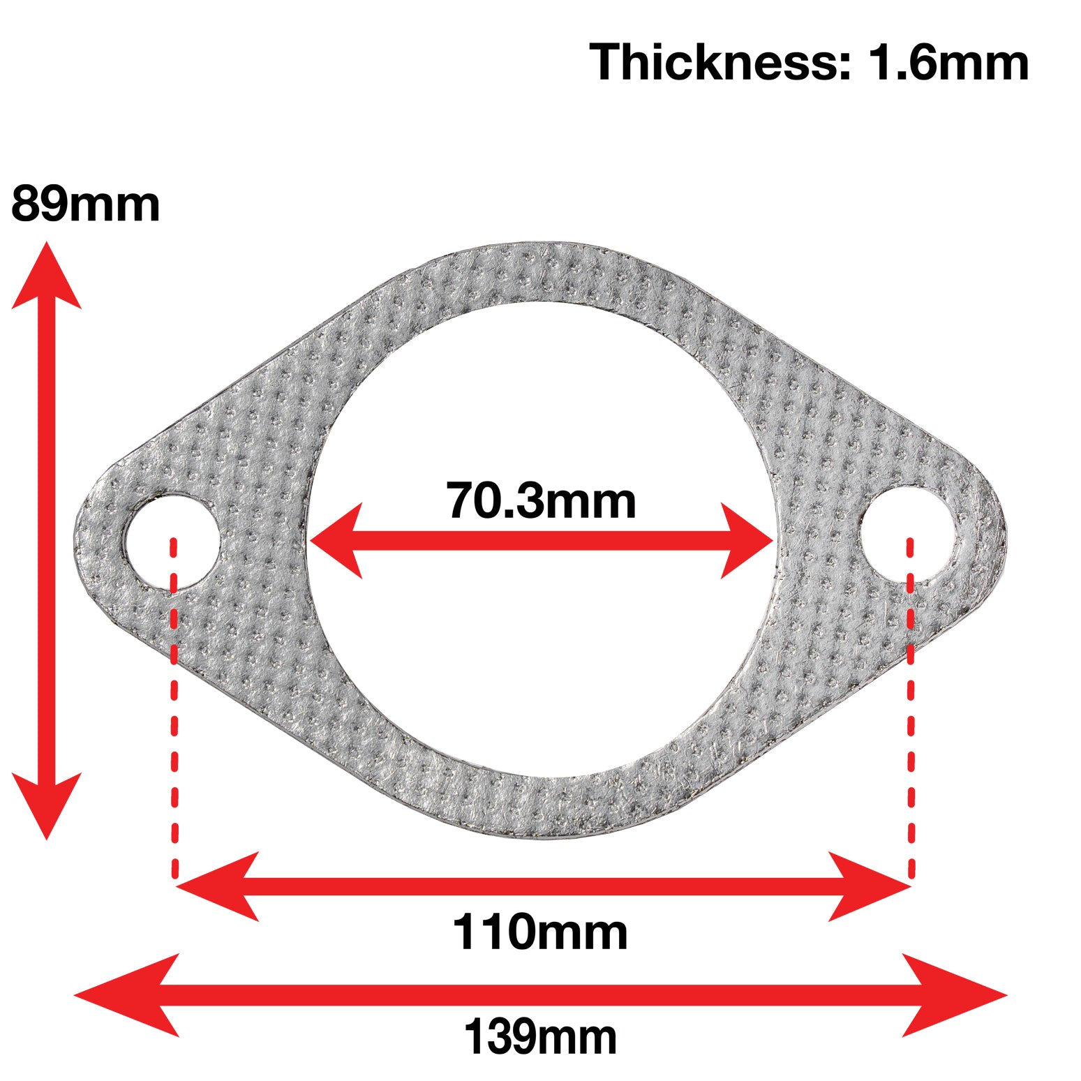 APEXi A'PEXi - Exhaust Gasket (Two Bolt) - Replacement