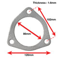 APEXi A'PEXi Exhaust Gasket (Three Bolt) - Replacement