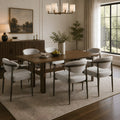 7 Pieces Modern Oval Dining Set