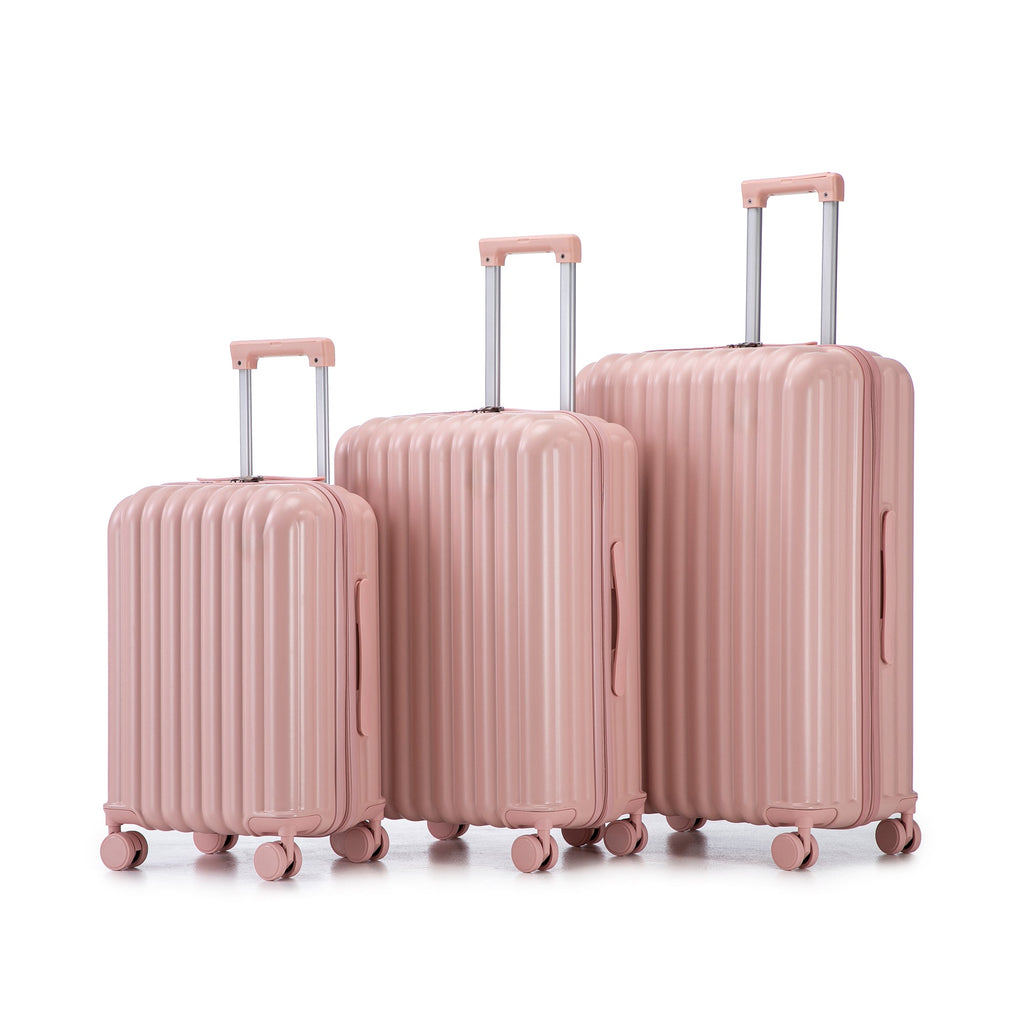 20"/24"/28" 3-Piece Spinner Wheel Luggage Set - Pink