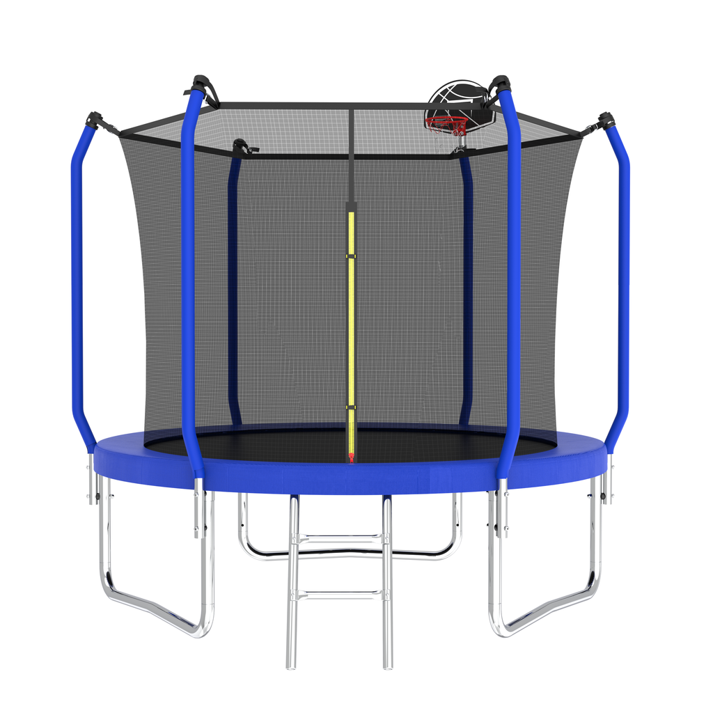 8FT Trampoline with Basketball Hoop