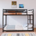 Bunk Bed with Ladder and High Guardrail