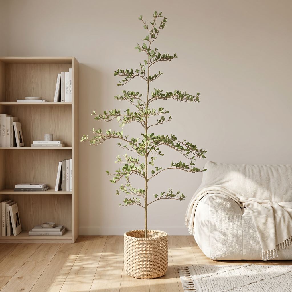 6ft Artificial Olive Tree - Realistic Faux Plant
