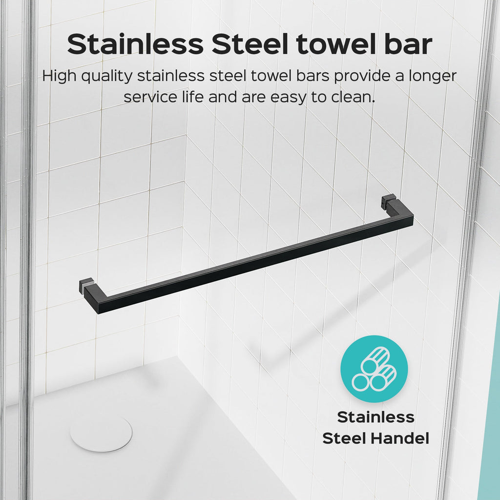Frameless Double Sliding Shower Door (56-60" x 76")