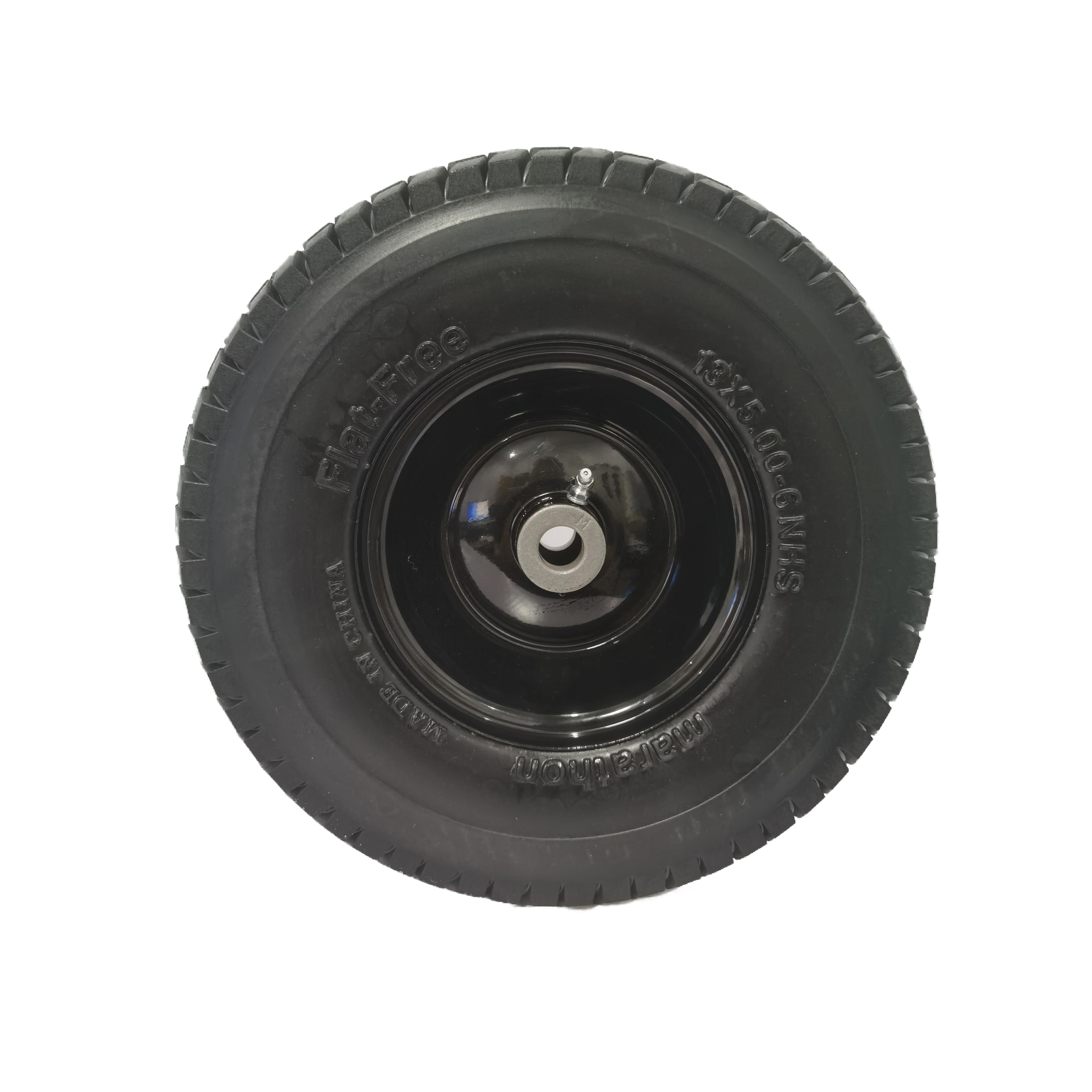 (4-Pack) 13x5.00-6 Flat Free Tire and Wheel Assemblies