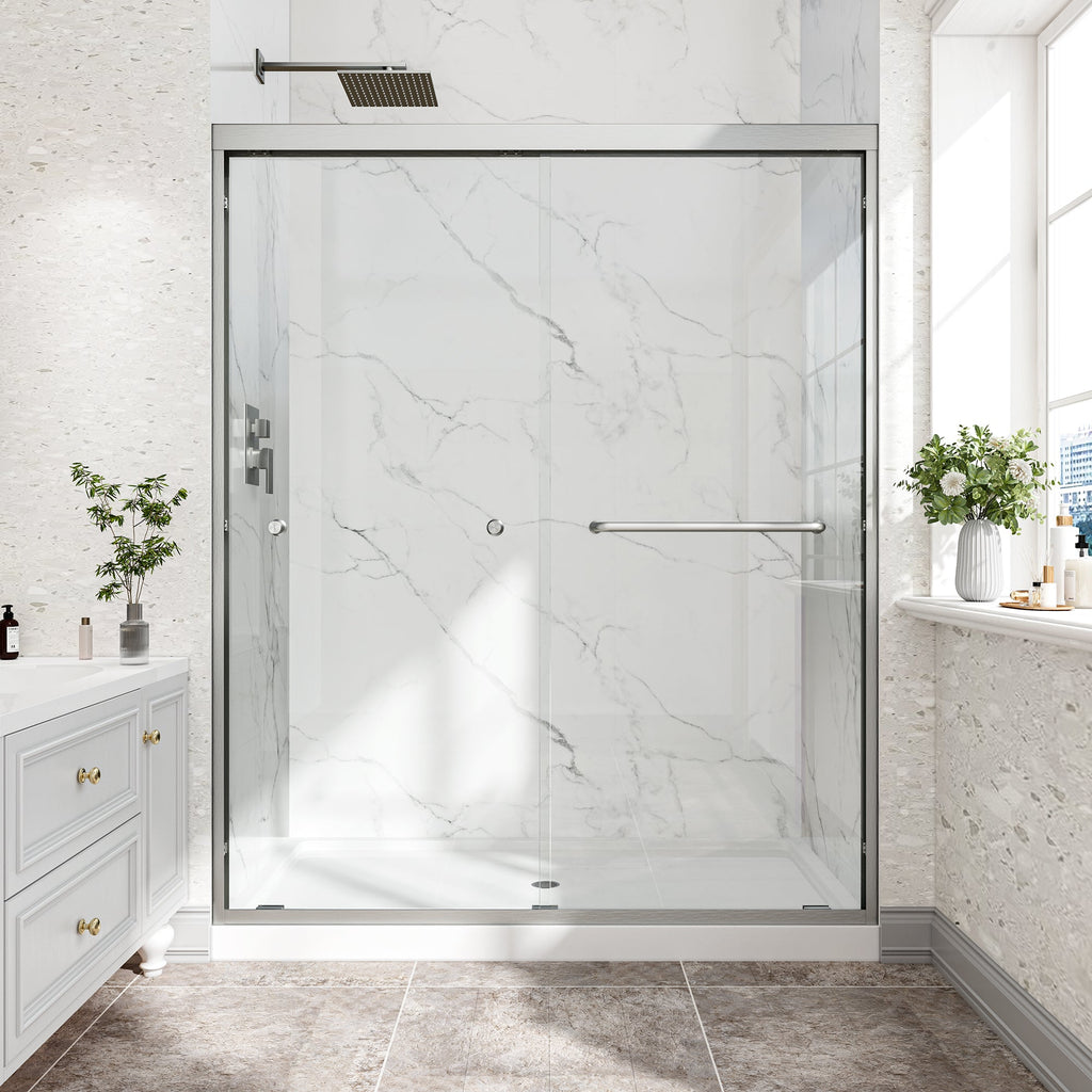 55"-60" W x 72" H Matte Shower Doors