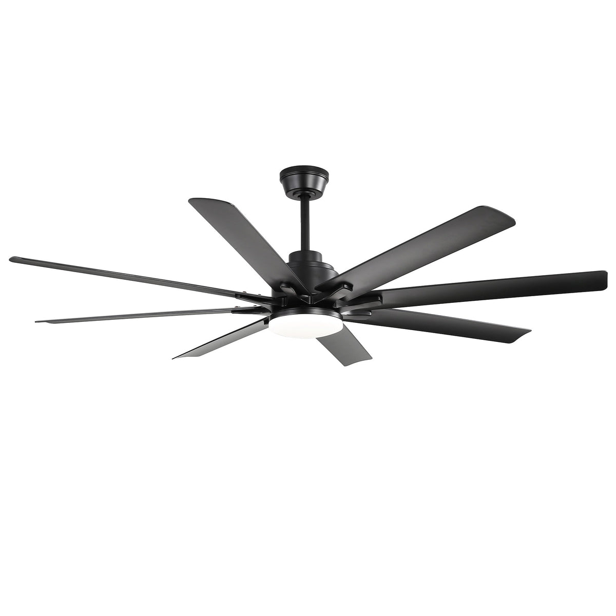 Modern 52-Inch Smart Ceiling Fan With Light