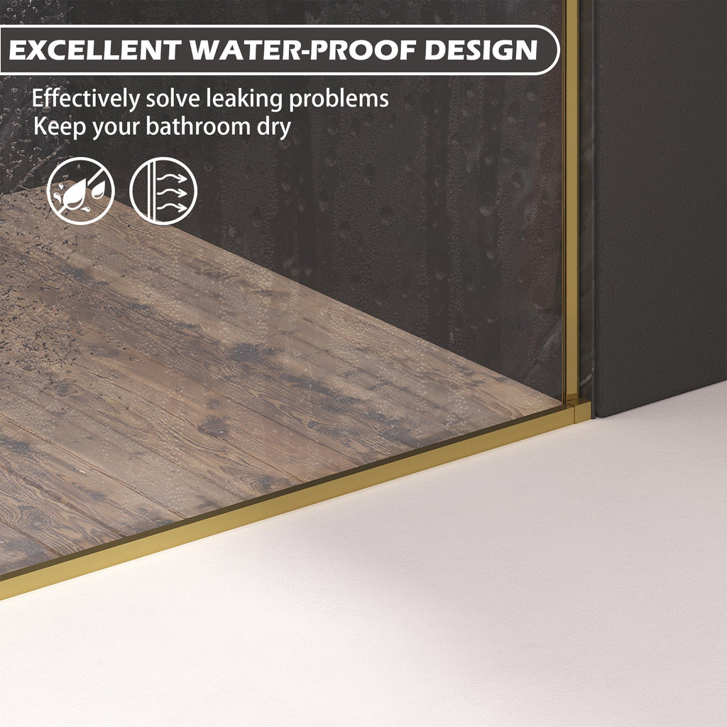 Dual Sliding Frameless Shower Door