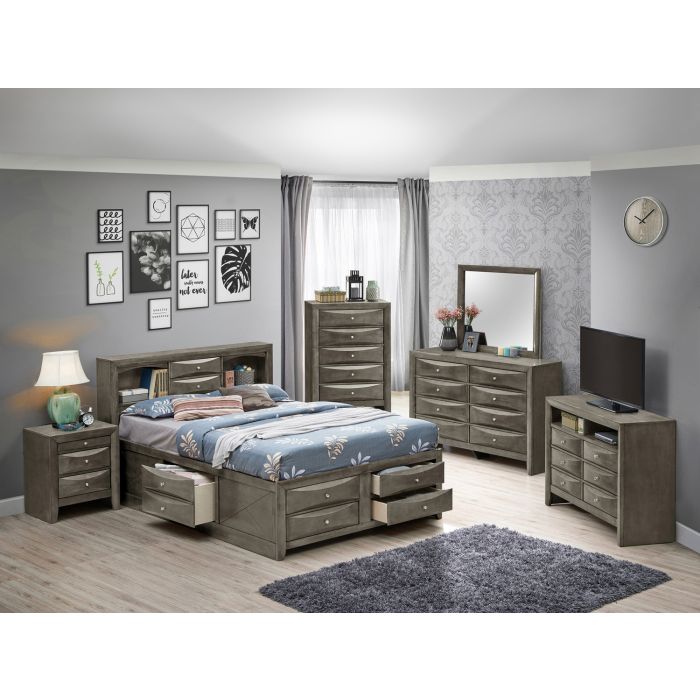 Stylish Contemporary Twin Bed With Storage