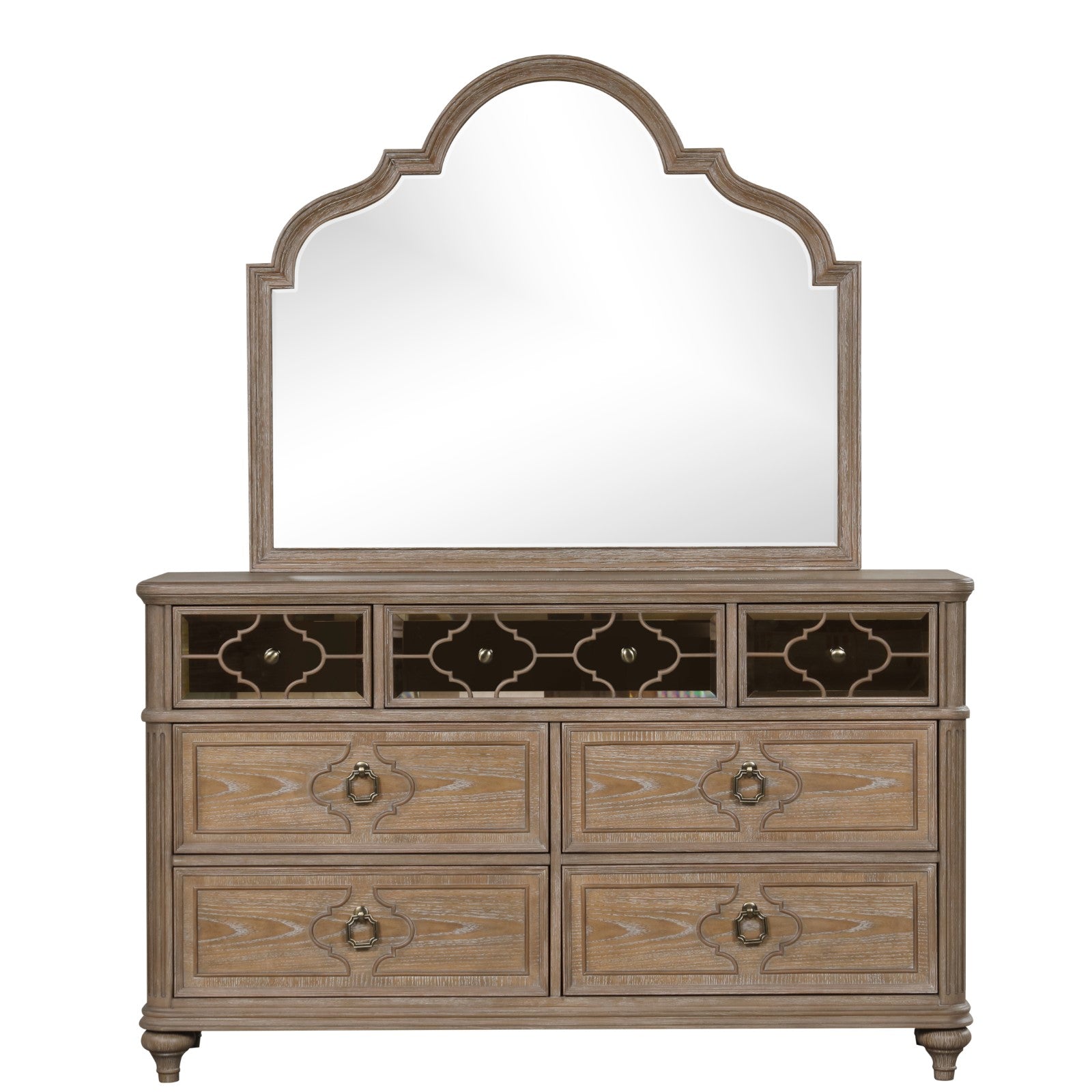 Simple Contemporary 1pc Dresser Rustic